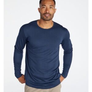 BYLT Basics Deep Blue Long Sleeve Tee